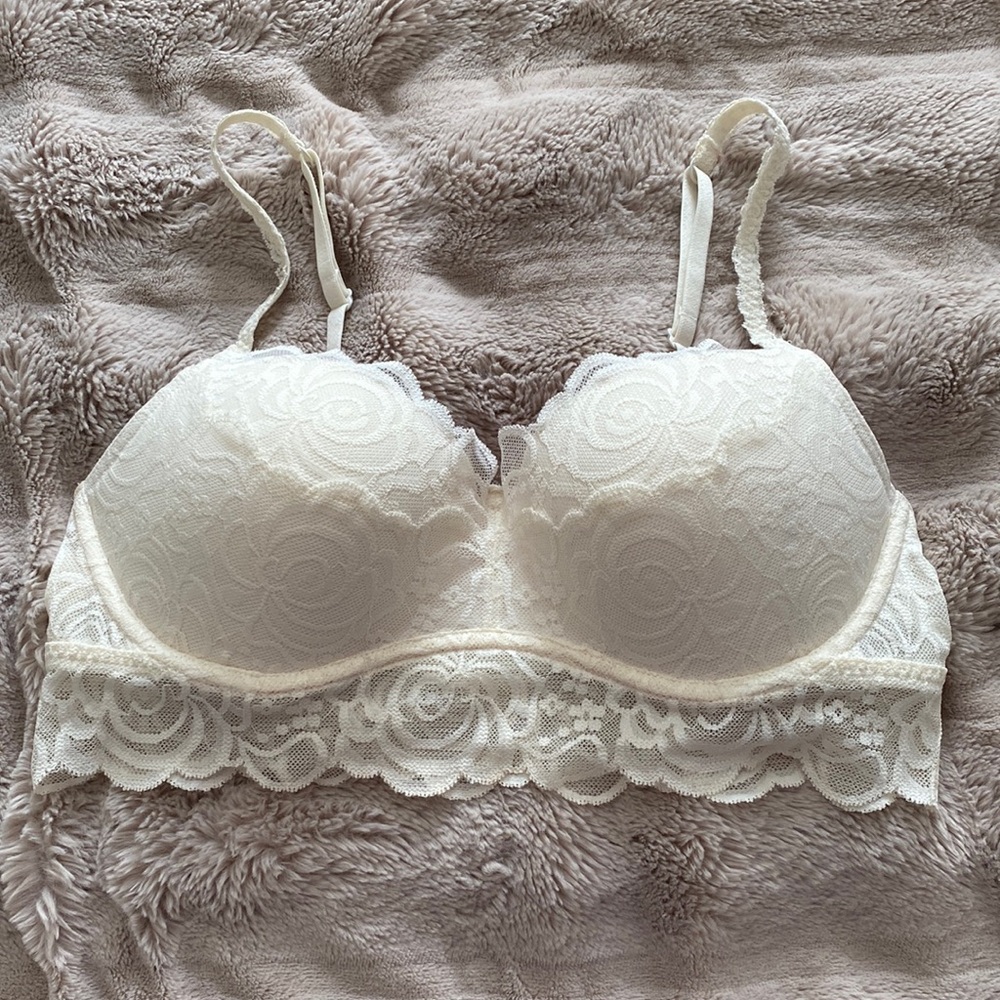 Pink by Victoria Secret Rose Lace Bralette